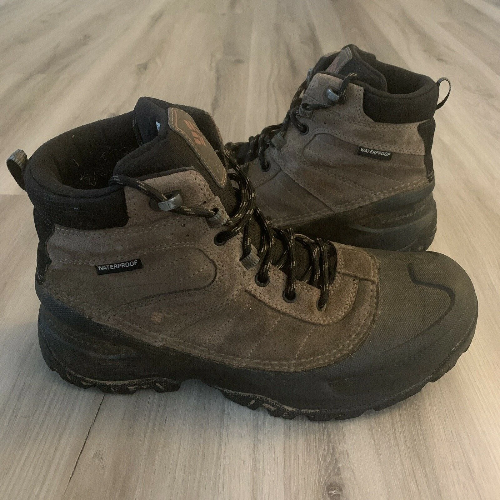 Columbia BM1581 Snowblade Brown Leather Winter Boot Men's 10 Waterproof Winter