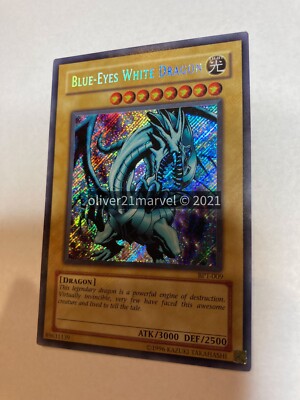 Blue-Eyes White Dragon BPT-009 + HOLO FOIL BLEED + NEAR MINT  + LAST COPY  