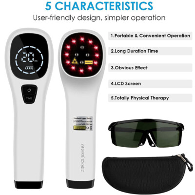 Cold Laser Therapy Device,Powerful Pain Relief Device with 650nm and 808nm NEW