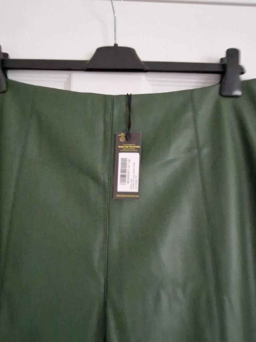 Warehouse faux leather clearance trousers