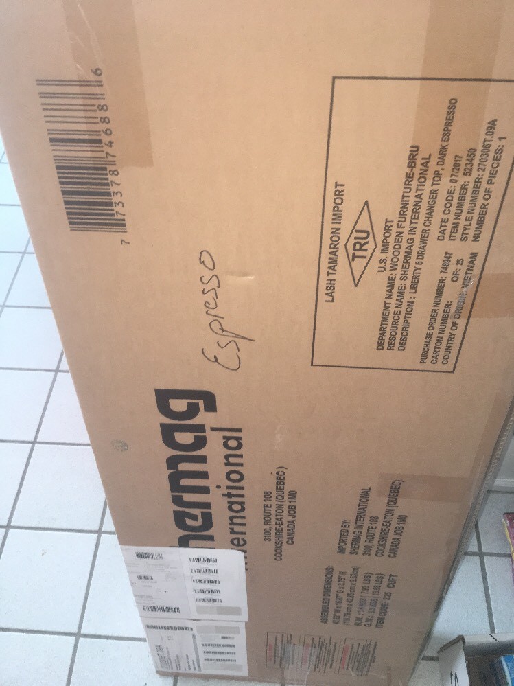 shermag international expresso changing topper eBay