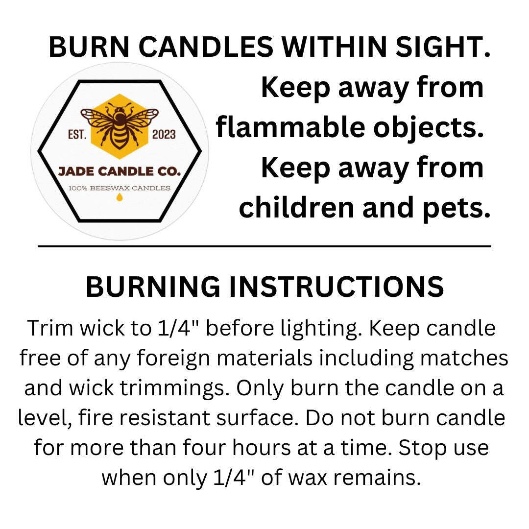 3x4 Pillar Beeswax Candle | Yellow