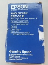 Epson ERC 38B Ribbon Black Ink Cartridge Genuine Epson