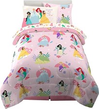 Disney Princess "Always Inspire" Kids Reversible Twin Bed Set - AB09CG1P9LH8