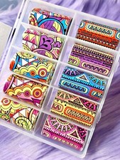 Nail Foil Transfer Decals - New - Floral - Transfer Foils - R5-17