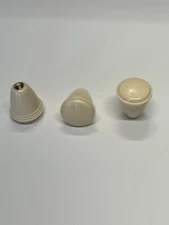 IVORY DASH KNOB Set For VW Bug, Ghia, Type 2 Bus 1955-1966 5MM Brass Threads
