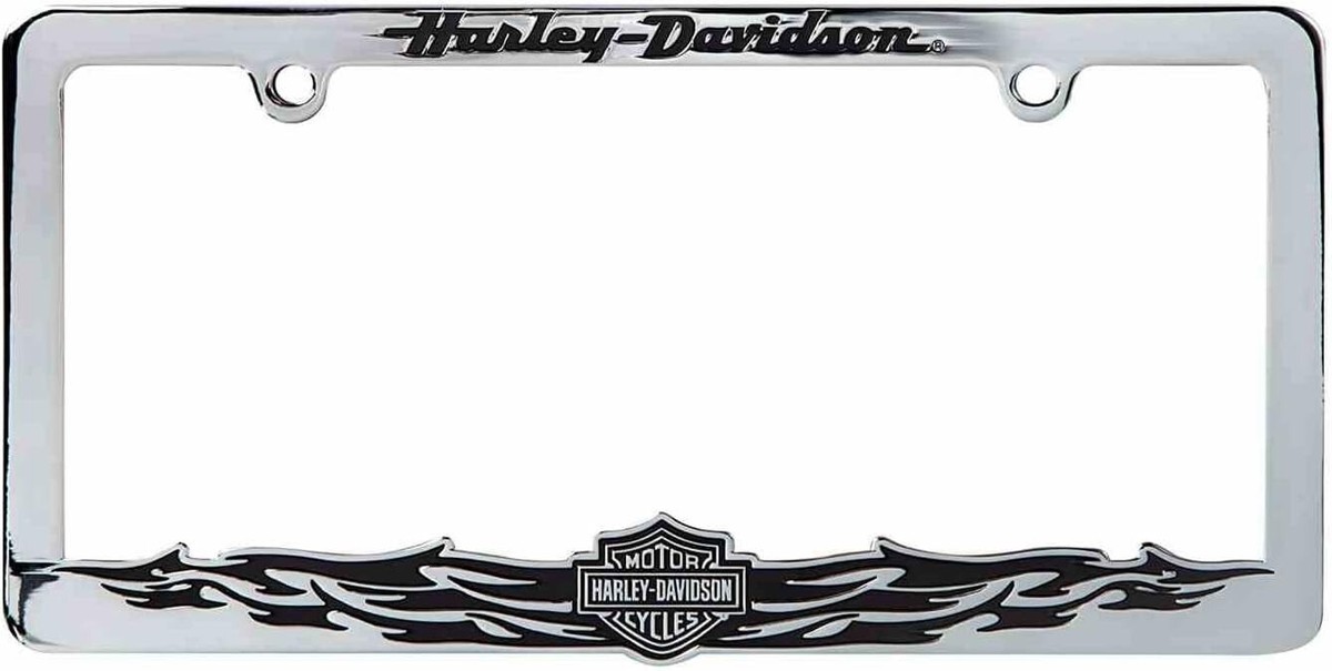 Harley-Davidson Bar & Shield with Tribal Graphic Metal Car License