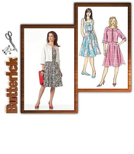 Patron Butterick 5919 – Robe Rétro Chic – Tailles 34 à 50 – Neuf Non Découpé