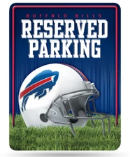 Buffalo Bills Reserved Parking Sign NFL Metal Man Cave Garage Home Decor