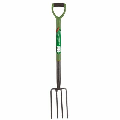 NEU GARTEN UMRANDUNG GRABEN GABEL GARTENARBEIT PVC GRIFF WERKZEUG KOHLENSTOFFSTAHL 4 ZÄHNE
