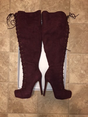 justfab thigh high boots