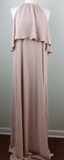 Show Me Your Mumu Women's Aimee Ruffle Maxi Dress Pale Pink Size XL