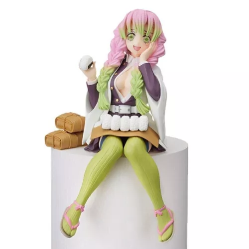 Demon Slayer Mitsuri Kanroji Eat Rice Ball Figure PVC Statue Model Ornament Toys - Picture 3 of 7