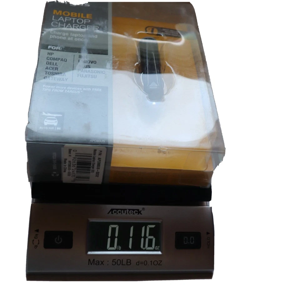 Cargador de teléfono portátil móvil Targus APD80US DC 9 puntas de dispositivo negro nuevo con etiquetas Foto 4 de 4