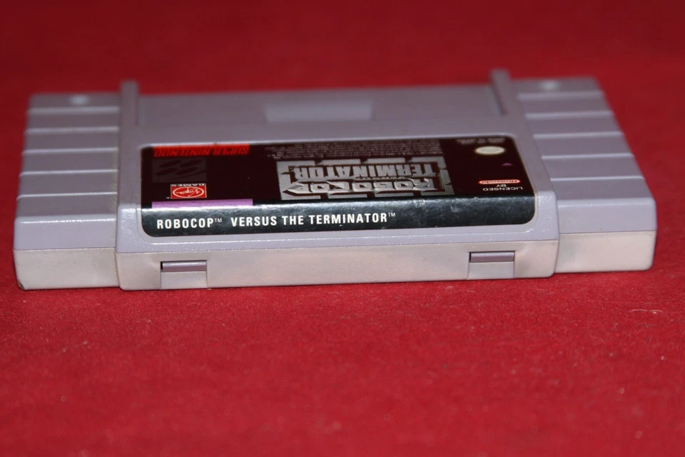 RoboCop vs Terminator (Super Nintendo SNES, 1993) Authentic Game Cartridge. - Image 3 of 4