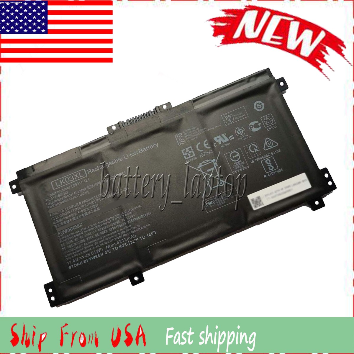 Battery Compatible With HP Envy 15-bq0xx 15m-bq0xx 15-bq1xx 15m