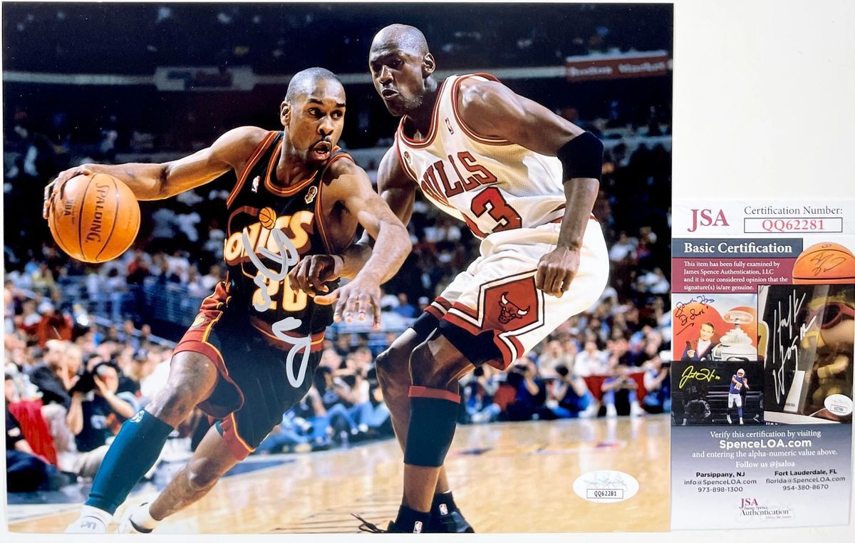 Gary Payton Autographed Signed Seattle Supersonics NBA 8x10 Photo JSA COA 
