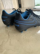 NIKE TIEMPO LEGEND 8 PRO FG BLACK SOCCER SHOES/CLEATS SIZE 5 Men Fit Women 6