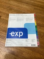 exp 12 month Tab Dividers color-coded table of contents Jan-Dec year Printable 