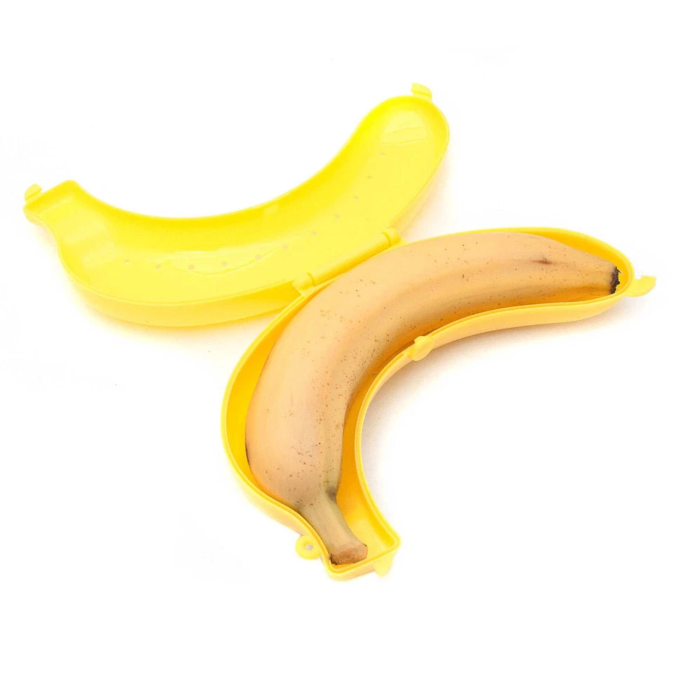 Bananenbox Bananendose Bananen Bana Dose Aufbewahrungs Box Lunchbox - Bild 2 von 4