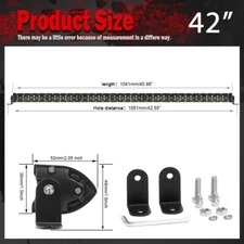 8 14 22 32 42 52'' LED Work Light Bar Spot Fog Offroad Driving ATV UTV SUV 4X4