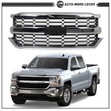 For Chevy Silverado 1500 2016 2017 2018 2019 Front Upper Grille Chrome 84602489