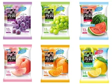 ORIHIRO Konnyaku Jerry Candy Snack Fruit Grape Peach Food 6 Flavors Set Japan