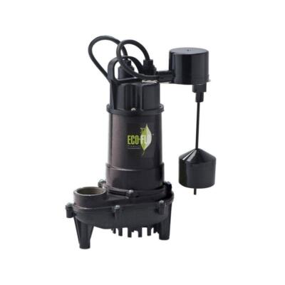 1/3 HP Cast Iron Sump Pump with Vertical Float Switch, 3300 GPH Capacity