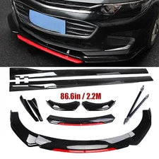 Front Bumper Lip Splitter Spoiler Side Skirt For Chevrolet Equinox Car Body Kit