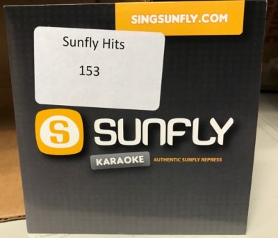 SUNFLY HITS KARAOKE  DISC SF153 VOLUME 153 CD+G SEALED 15 TRACKS