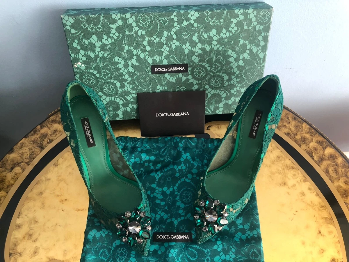 Dolce gabbana green shoes sale