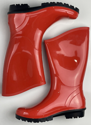 Columbia Womens Rainey Tall Red Rubber Rain Boots BL1790-845 Size 9 Made In  USA | eBay