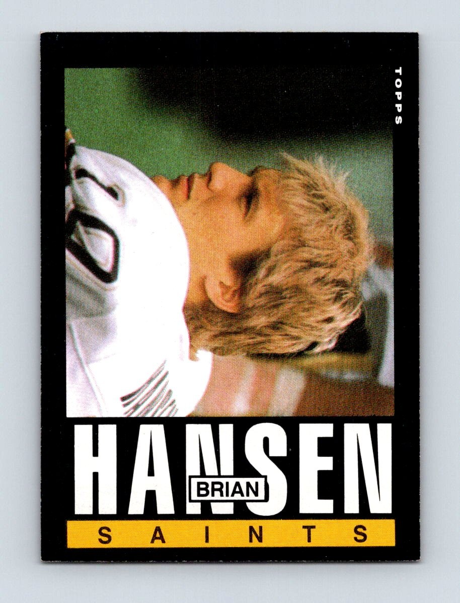 1985 Topps #105 Brian Hansen New Orleans Saints RC