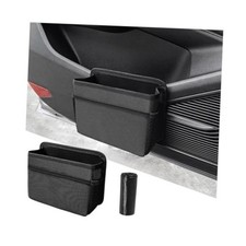 Mandark Car Trash Can, Foldable Mini Vehicle Trash Bin Garbage Organizer black