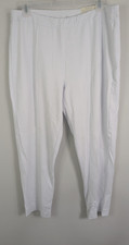 Soft Surroundings Leggings Women's 2X White Pull On Casual Stretch Boho