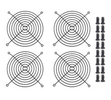 4Pcs 140Mm Fan Grill Guard Black with Screws