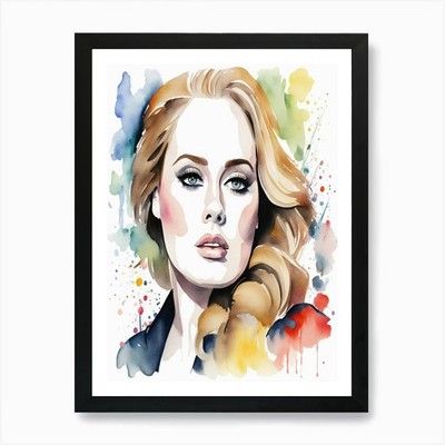 adele 1 Kunstdruck gerahmt Wandbild Poster Leinwanddruck Bild