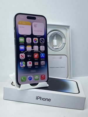 Apple iPhone 14 Pro A2650 128GB Space Black 96% battery health Factory Unlocked