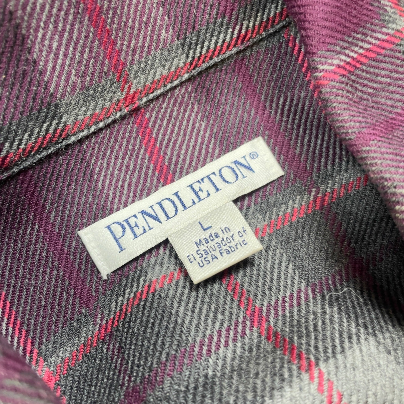 Pendleton Plaid Button Front Shirt Jacket Womens … - image 3