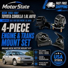 4pcs Motor Trans Mount Set Fits 1993-1997 Toyota Corolla 1.6l Engine Auto 4pcs Motor Trans Mount Set Fits 1993-1997 Toyota Corolla 1.6l Engine Auto