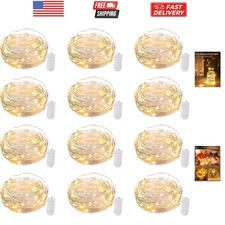 12 Pack LED Fairy Lights Battery Operated String Lights - 7ft 20LED Waterproo...