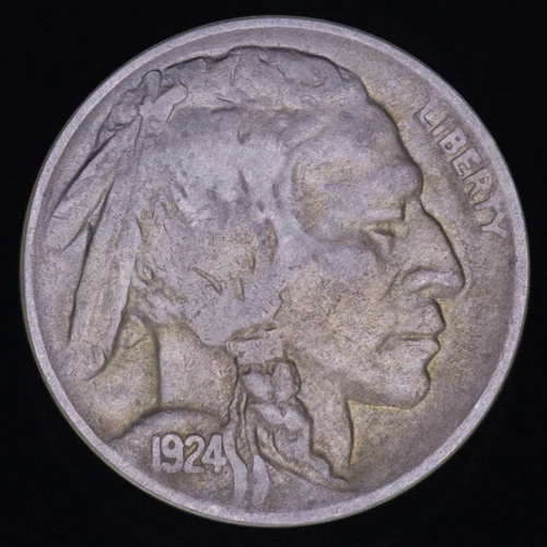 1924-D Buffalo Nickel 5C G Good Denver Indian Head James Earle Fraser