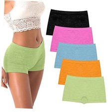 Women's Boyshorts Underwear Seamless Boy Shorts Panties Soft Medium Dhb11