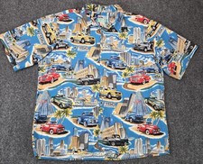 Reyn Spooner Hawaiian Shirt Mens XL Ford F150 Blue Short Sleeve Beach Summer