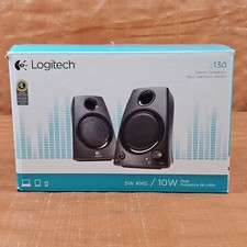 Logitech Z130 10W Speakers Full Stereo Immersive Sound New in Box 