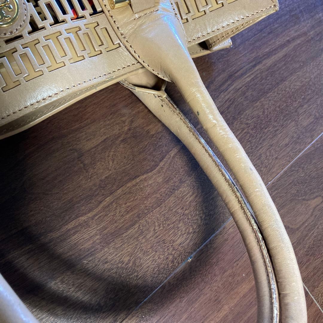 Tory Burch Mesh Tote Bag Leather Magnetic Closure Women's From Japan thumbnail 12