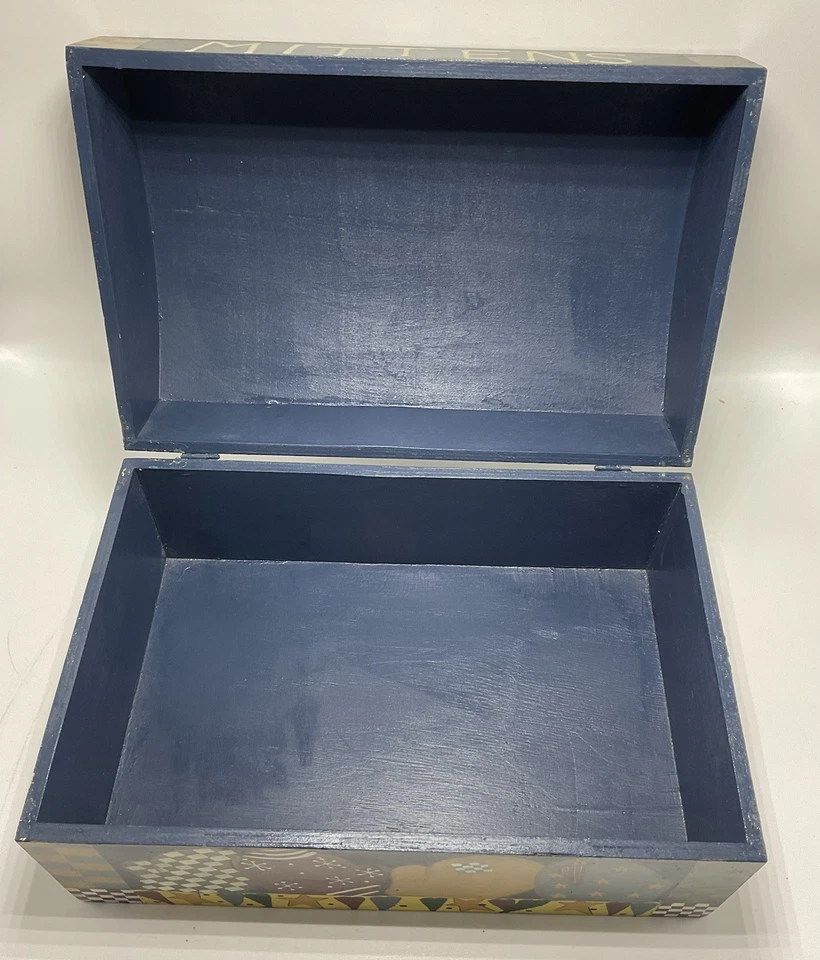 Christmas  Decorative Home Or Office Wood Storage Box - Image 4 of 4