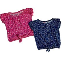 Epic Threads Girls XL Tie Front Button Down T...