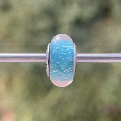 Authentischer PANDORA Disney Prinzessin Arielle leuchtet im Dunkel grün Murano Charm