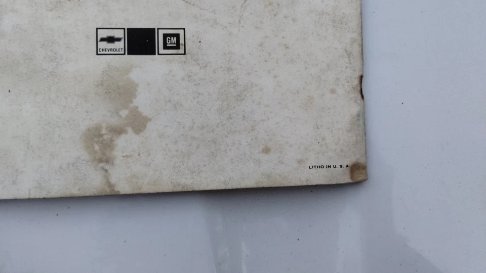 Chevrolet Chevy Vega 1974 manual del propietario guía del propietario original - 6260444 Foto 3 de 4